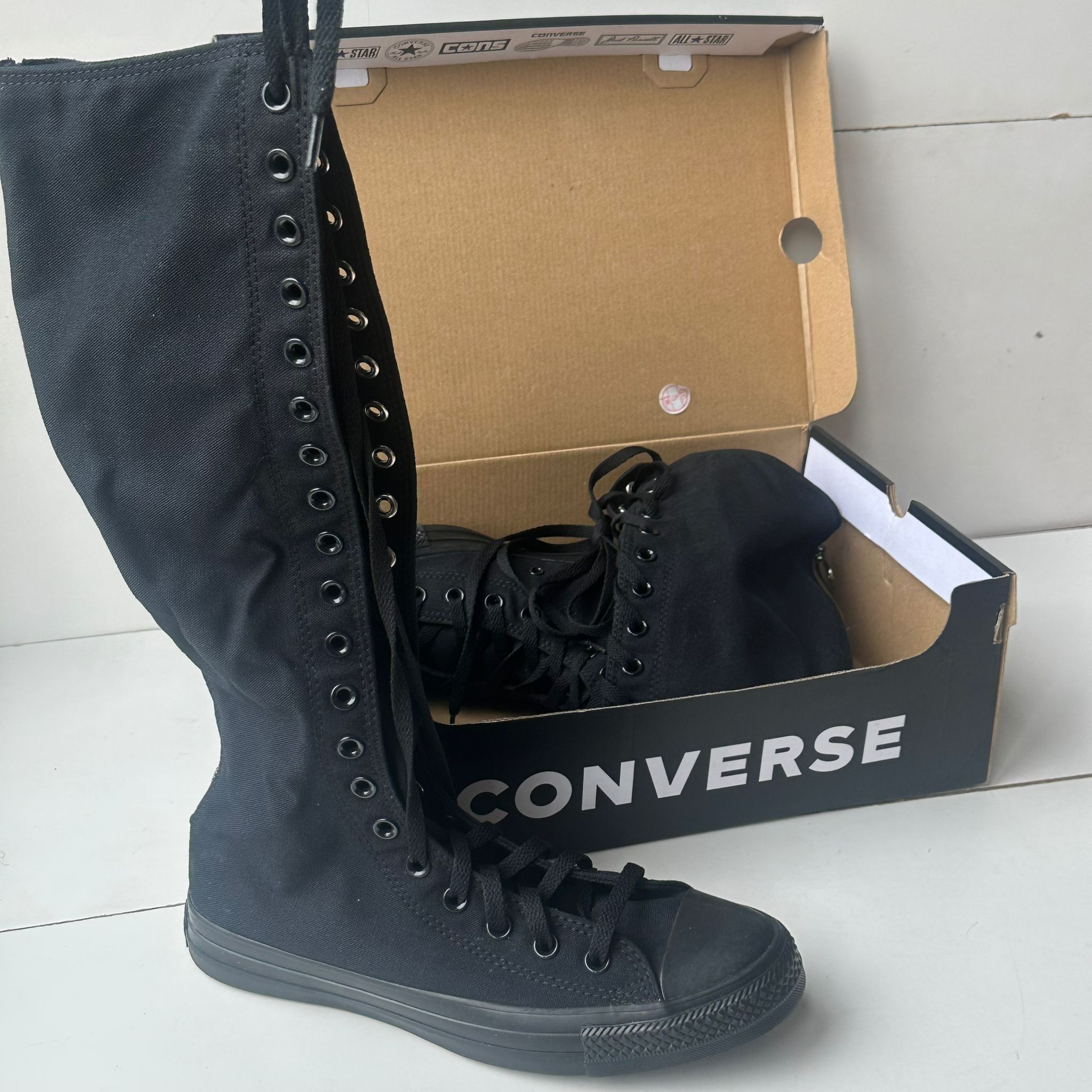 Converse Chuck Taylor All Star XX HI Black High Top Shoes Women's Size 7.5M 9.5W