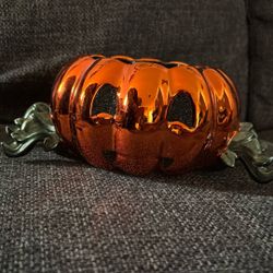 Jack O’ Lantern 3 Wick Candle Holder 