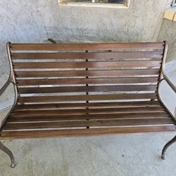 Old School Wooden Bench  Oak Wood Very Nice 