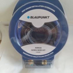 BLAUPUNKT 0 GAUGE CCA 5000W CAR AMPLIFIER INSTALL KIT ( BRAND NEW PRICE IS LOWEST  )
