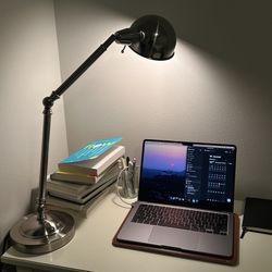 Vintage Lamp Silver Chrome