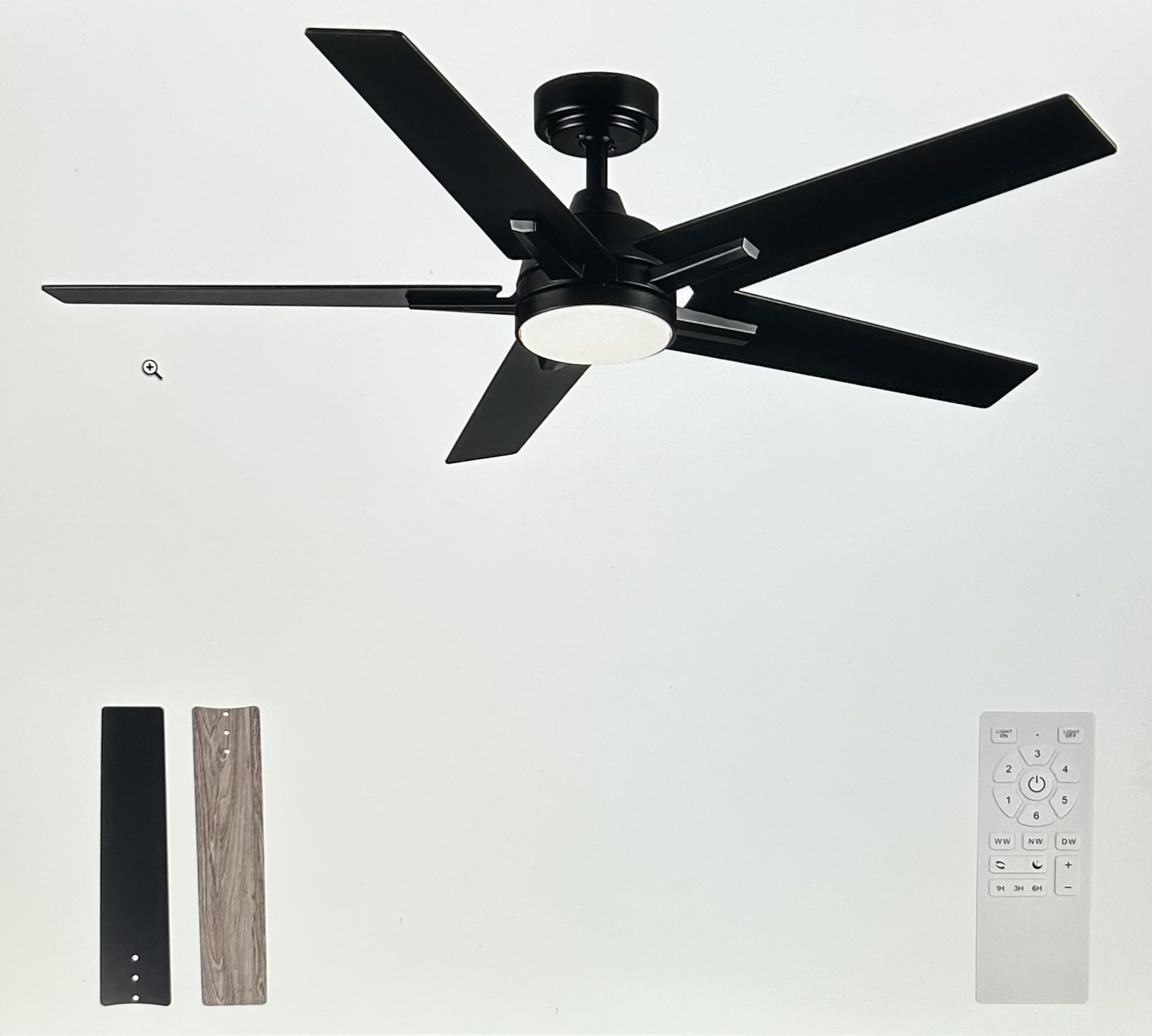 52” Smart Ceiling Fan With Light & Remote