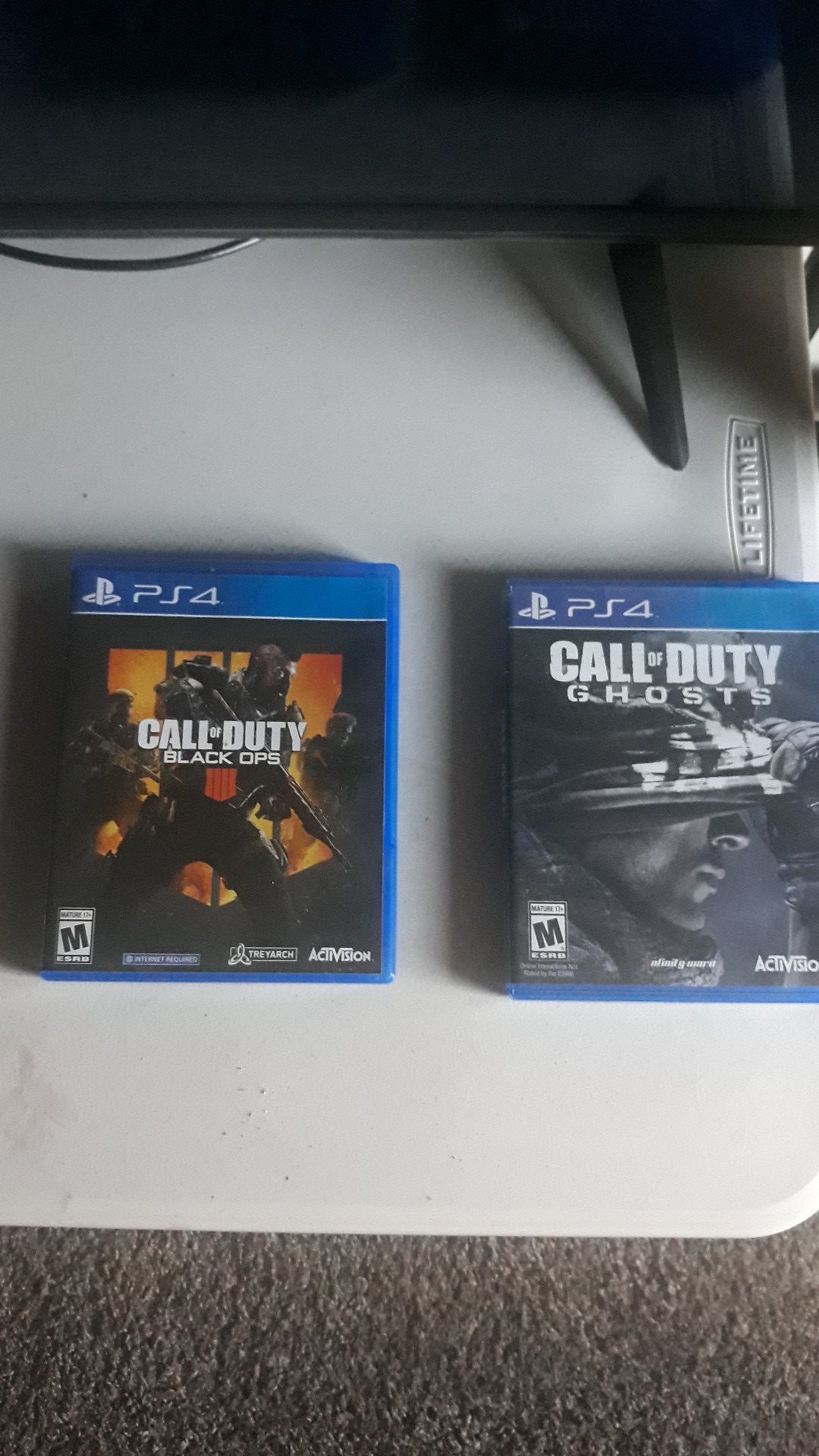 Call of duty ghosts and black ops 4