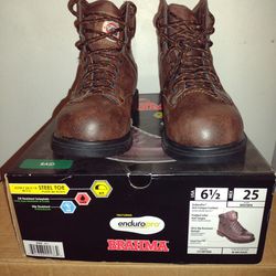 Brahma Men's Raid 6" Steel Toe Work Comfort Boots

