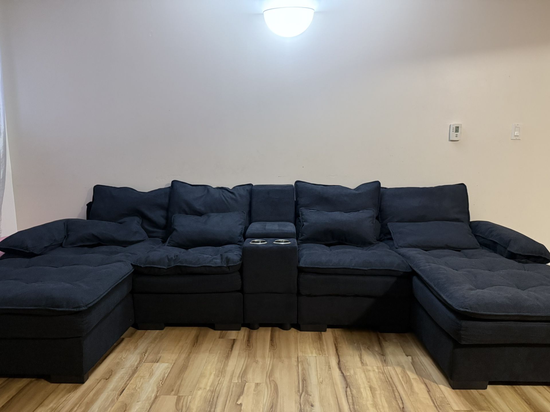 Black Fabric Couch