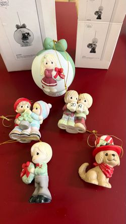 Precious moments Christmas ornaments