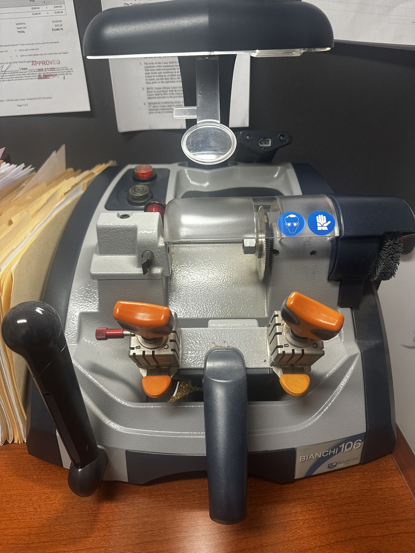 BRAND NEW KEY CUTTING MACHINE ..W/ BLANKS …