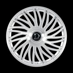 22X9.5 DOLCE SESTO Silver Brush Face Wheels