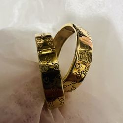 18k Real Gold Earrings 