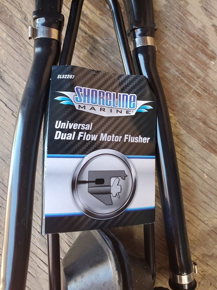 Shoreline marine Dual Water Feed Boat Motor Flusher Rectangular Cup