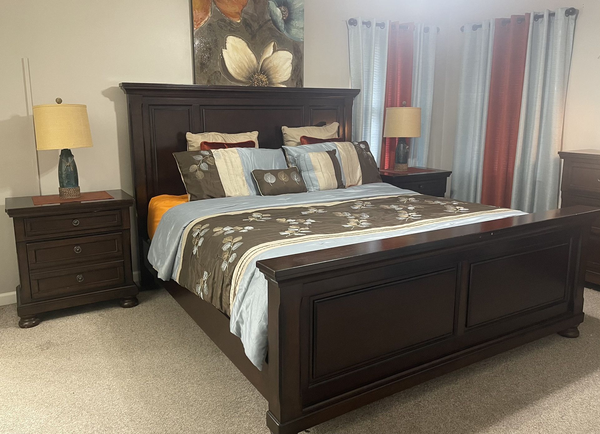 5 Pice Solid Wood Room Set