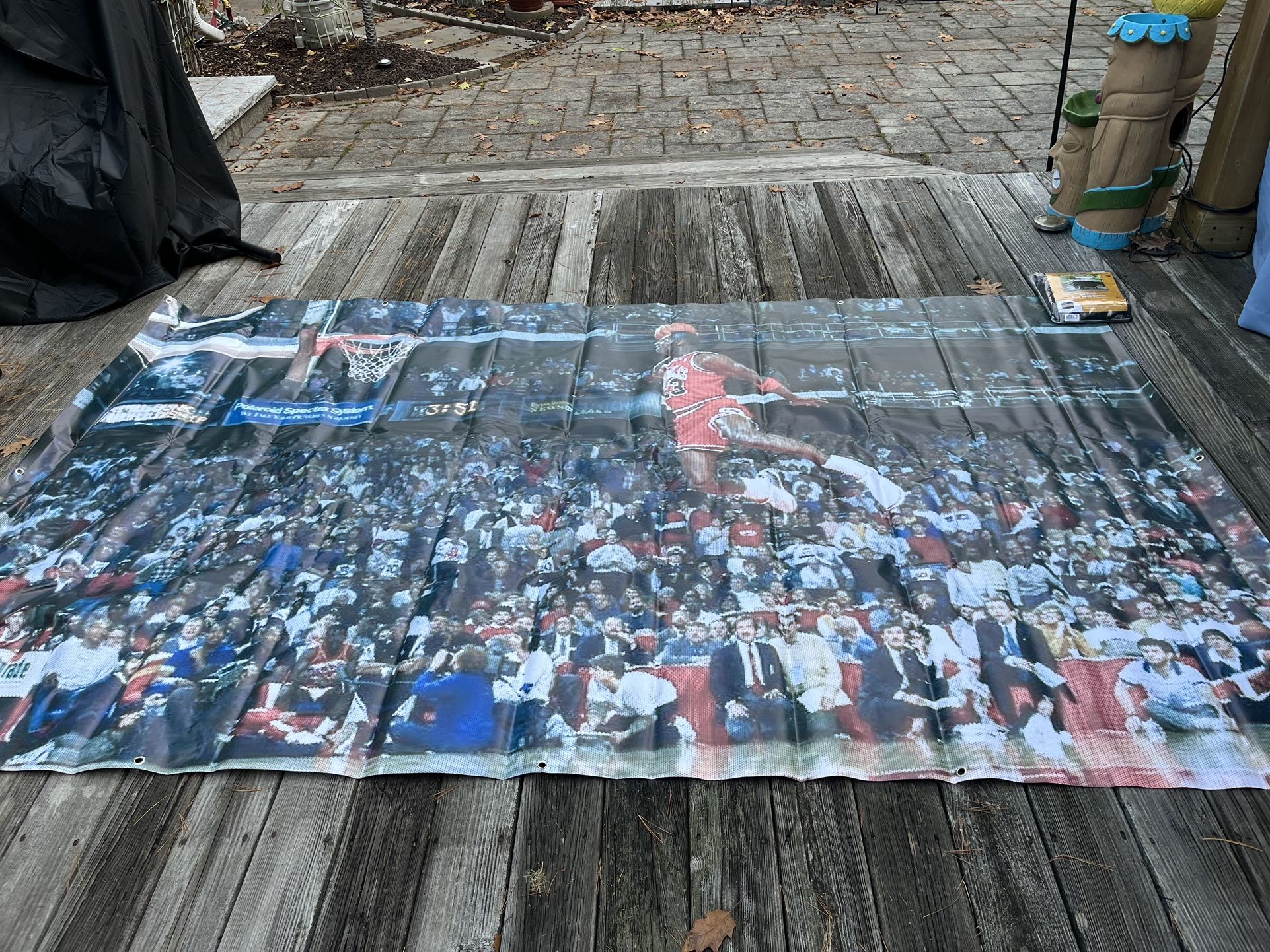 Michael Jordan 1987 Gatorade Dunk Contest 10’ X 6’ Vinyl Banner With Grommets Ex Cond