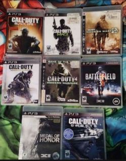Call of duty games - ps3 , $80 for all