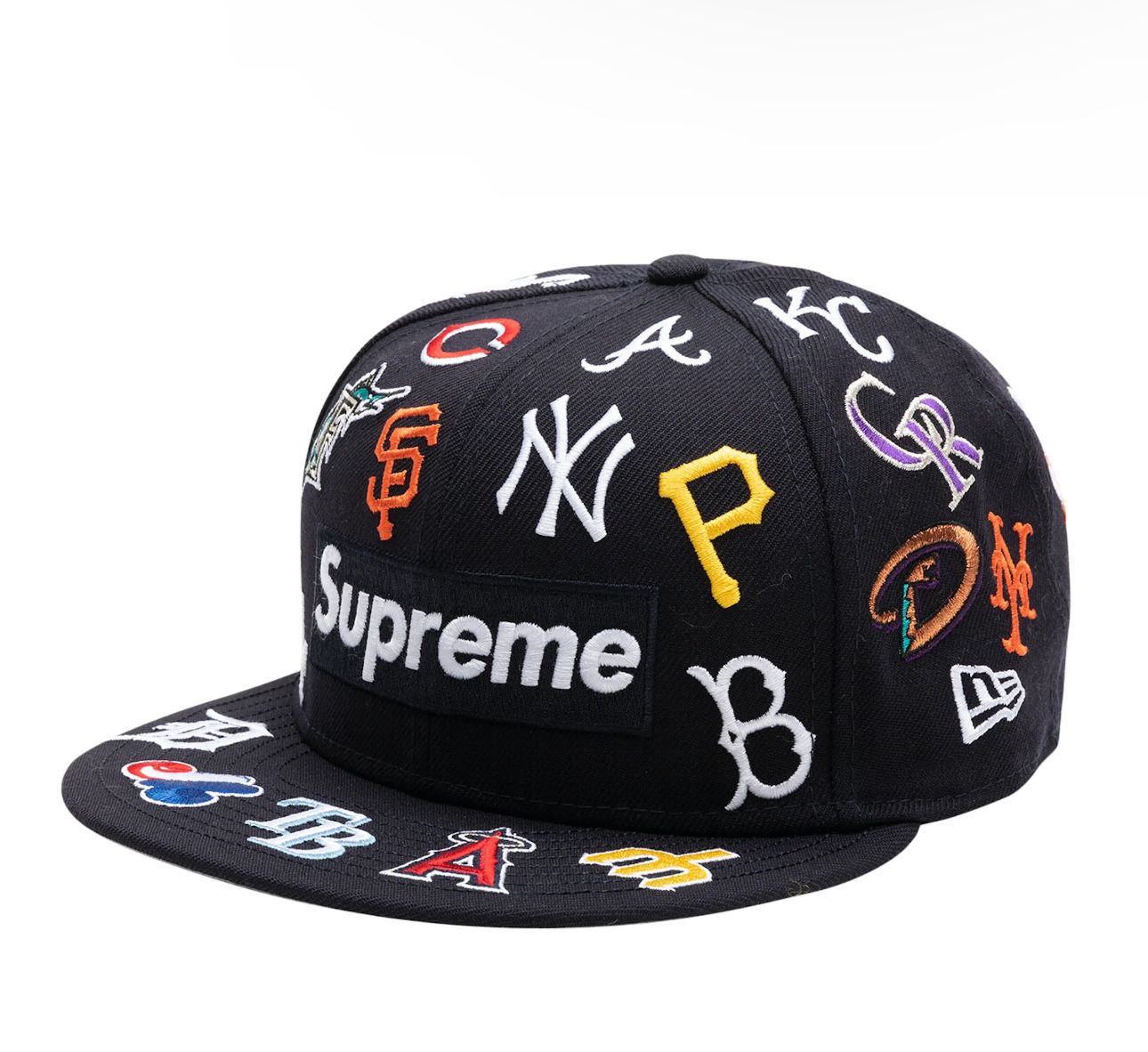 MLB x Supreme Box Logo 7 1/2 59Fifty New Era Hat Fitted Cap