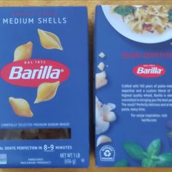 🍝 Brand New Barilla Medium Shells Pasta – 1 lb | Unopened & Fresh! 🌟