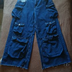 Really Baggy Blue jeans