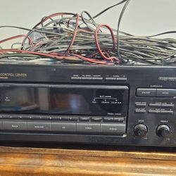 Sony Receiver Stereo With Three Speakers And All The Wires For Hookup