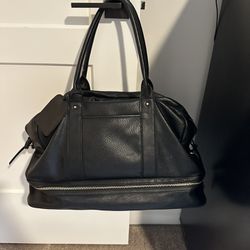 Mason Weekend Bag from Sole Society - Black Faux Leather (Missing Shoulder Strap)
