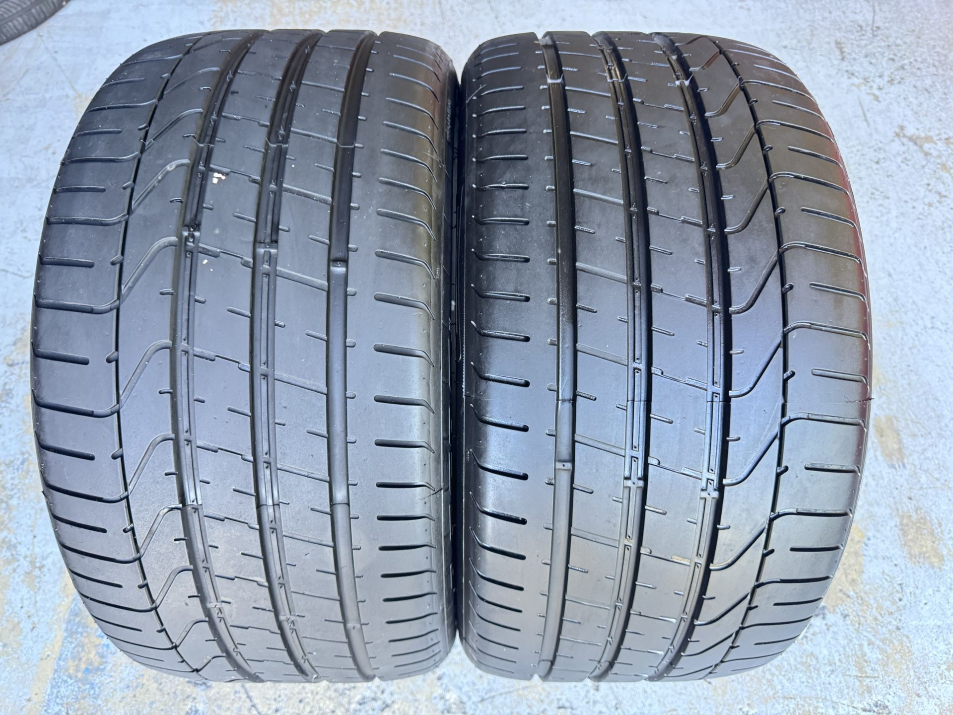 Two Tires 295/35/20 Pirelli P Zero Like New With 90% Left Excellent Deal Mint