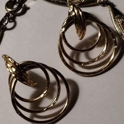14kt Gold Triple Knot Earrings 