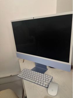 2025  Apple iMac 24" M4 8 Core 4.5GHz 16GB RAM 256GB SSD Blue MWUF3LL/A
