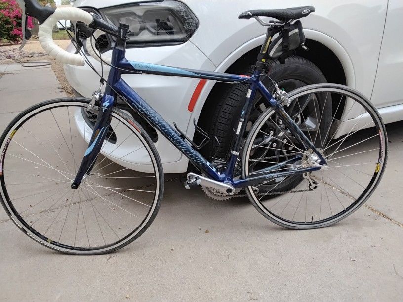 SPECIALIZED RUBY COMP ROAD BIKE,CARBON FRAME,SHIMANO GEARS BRACKS,ITALIAN WHEELS