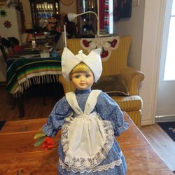 "Jane" Dutch Porcelain 15"Tall Doll