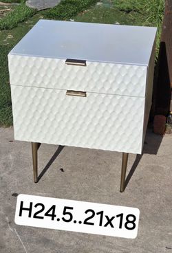West Elm Audrey Nightstand - Parchment