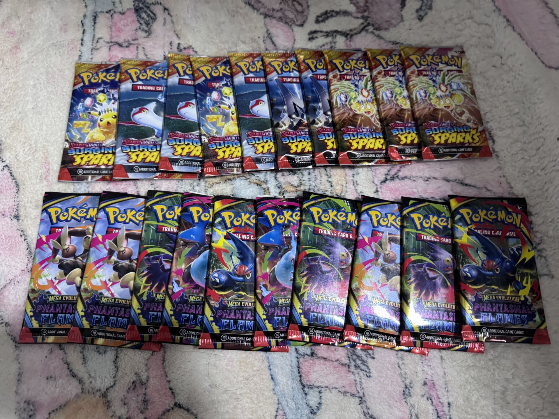 🔥 Brand New Pokémon Booster Packs – Surging Sparks & Phantasmal Flames