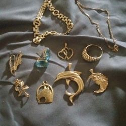 Bracelet+Anklet+Earring+Horse And Flower Pendant 