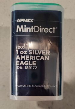 MINT SEALED TUBE SILVER EAGLE DOLLARS