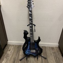 Electric Guitar  And Stand 