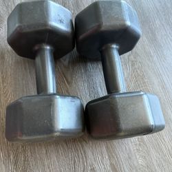 Pair Of 10lbs Dumbbells And Mat