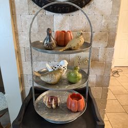 Tiered Galvanized Tray