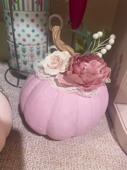 Pink Pumpkin Decor
