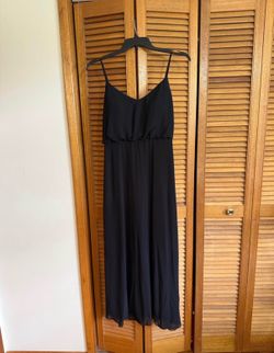 Birdy Grey Black Bridesmaid Dress - Gwennie - Chiffon - Size Large