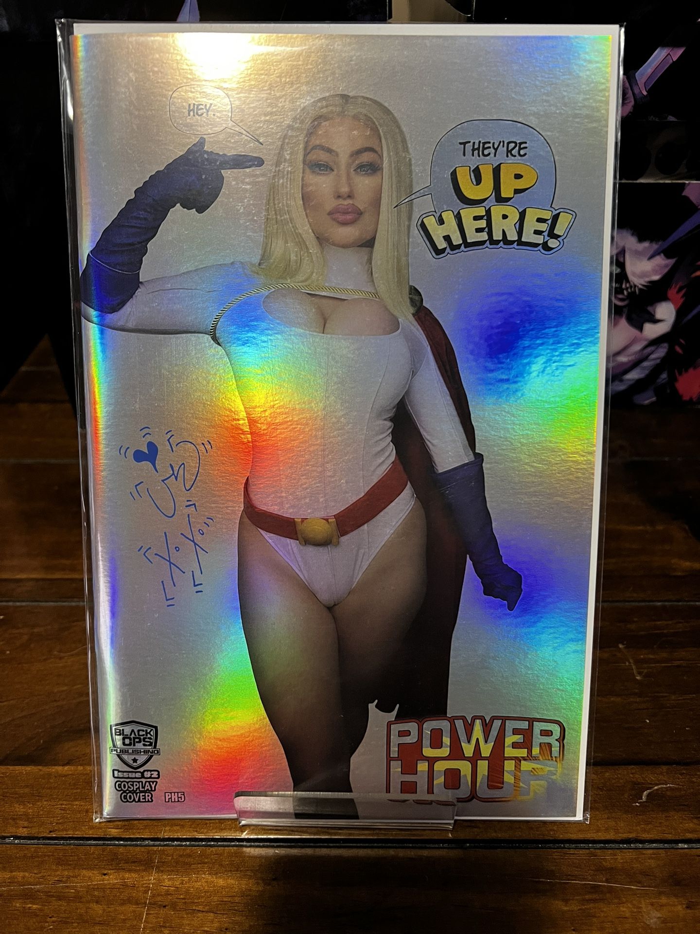 Power Hour #2 Rachel 'Power Girl' Signed Foil Cover *MegaCon Exclusive* Ltd. 10