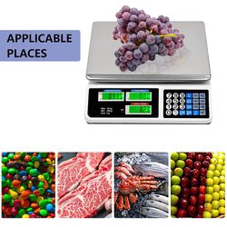 DEARCOOL Digital Commercial Price Scale, 88LB/40KG Electronic Price  Computing Scale, Commercial Food Meat Fruit Weight Scale with LCD Display,  Stainle for Sale in East Meadow, NY - OfferUp