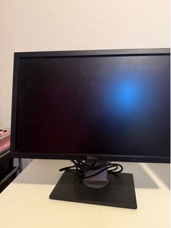 2 Dell Monitors, Black/Grey
