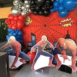 Spiderman Balloons Garland 
