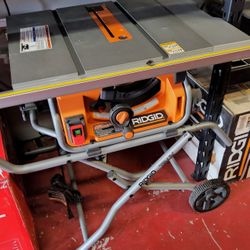 Ridgid Table Saw With Stand 