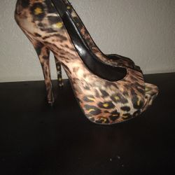 Women's Leopard Print Stilettos