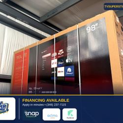 98”TCL Qled 4K S-MART TV