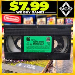 VTG TMNT II The Secret of the Ooze VHS New Line Home Video Animated Tape ONLY