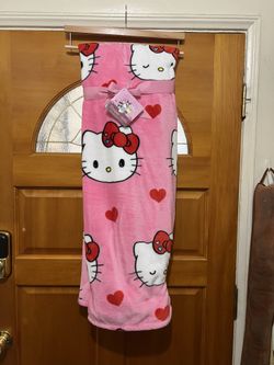 Hello Kitty Valentines Blanket New 