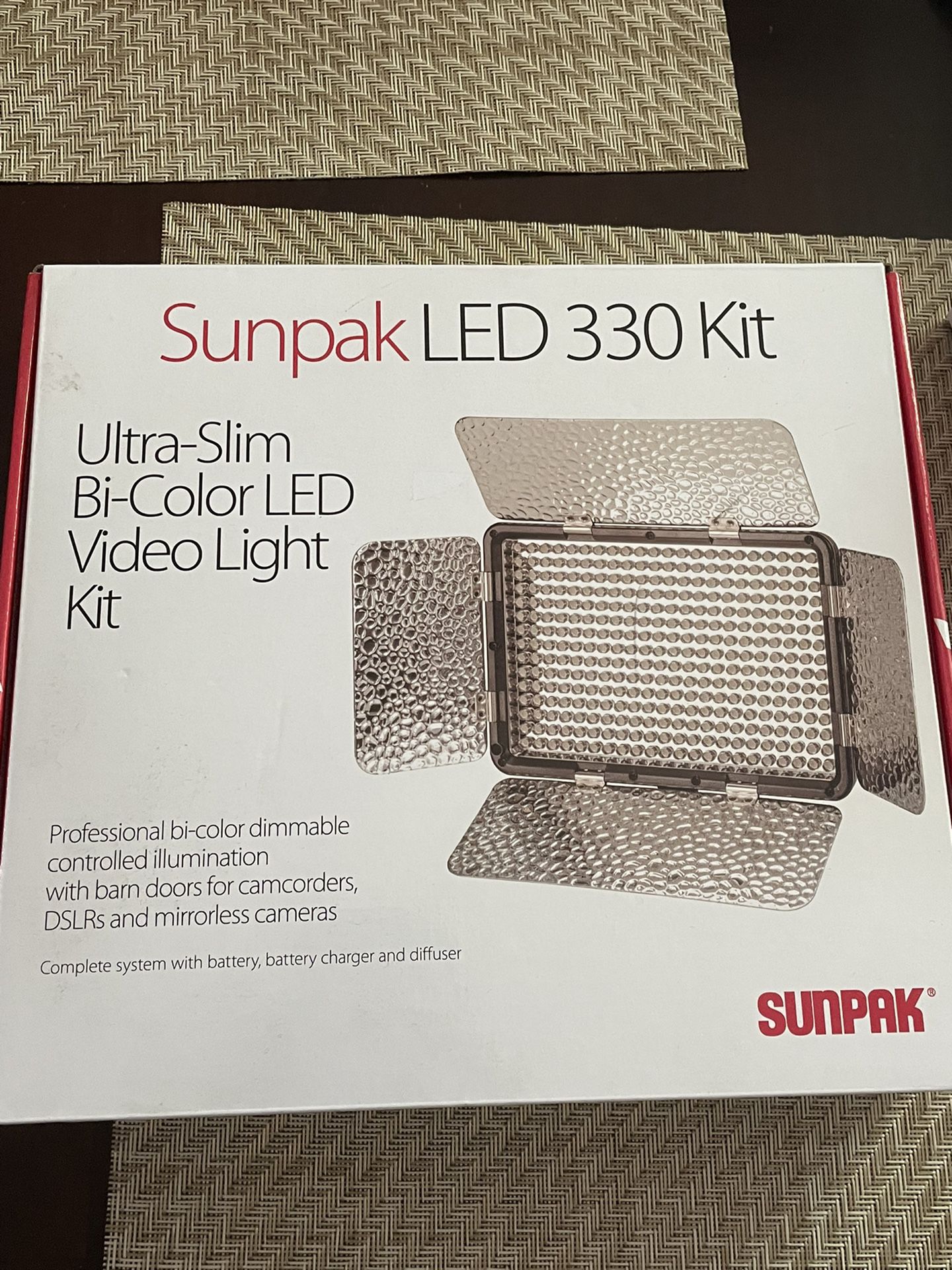 Video Light Kit: Sunpak LED 330 Kit
