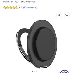 Pop Socket - MagSafe Phone Grip with Adjustable Kickstand, Strong Magnetic Hold, Black