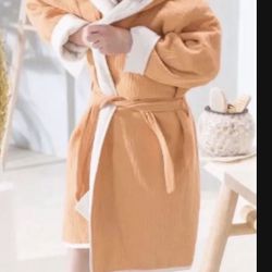 Kid Organic (GOTS Certified) Coco Village 100% Bathrobe (Sedona) Size 8