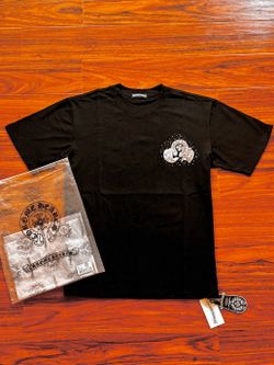 Chrome Black Cross Tee - Size Large