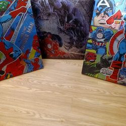 3 Marvel Comics Framed Prints